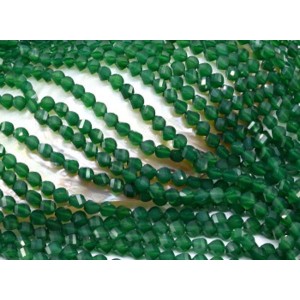 Бусины из хризопраза граненые 5*6мм, 37см, 64 бусины