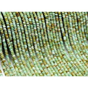 Бусины из хризопраза диски гр.4*2мм, 38см, 165 бусин