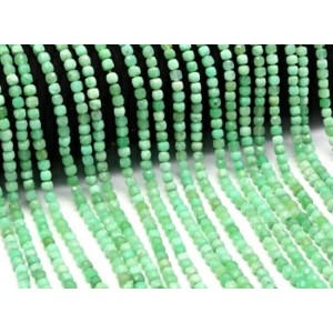 Бусины из хризопраза кубик гр.5мм, 39см, 97 бусин