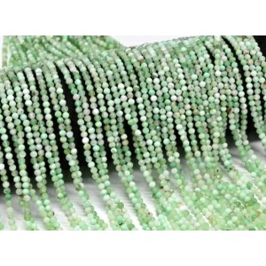 Бусины из хризопраза шарик гр.3мм, 40см, 130 бусин