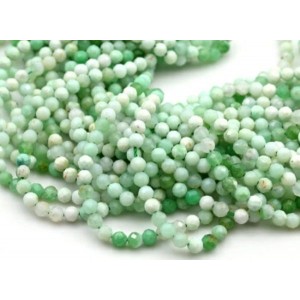 Бусины из хризопраза шарик гр.4мм, 38см, 100 бусин
