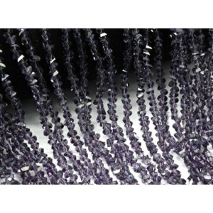 Бусины из циркона (имитация) огранка 4мм цвет фиолетовый, 37см, 155 бусин Бусины из циркона (имитация) огранка 4мм цвет фиолетовый, 37см, 155 бусин