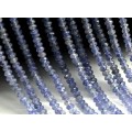 Бусины из танзанита рондель гр.4мм, 39см, 165 бусины