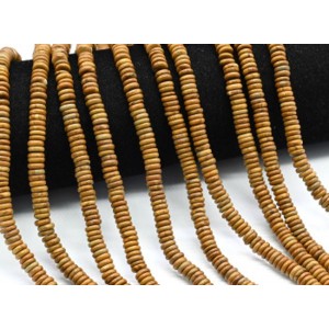 Бусины из яшмы уральской диски 6*2мм, 38см, 160 бусин