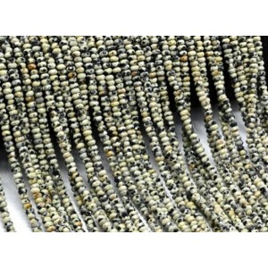Бусины из яшмы перепелиной рондель гр.4*2мм, 38см, 170 бусин