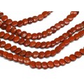 Бусины из яшмы красной круг 10мм, 39см, 50 бусин