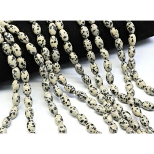 Бусины из яшмы перепелиной рис 8*12мм, 40см, 33 бусины