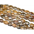 Бусины из яшмы овал с гранями 25*35мм, 39см, 12 бусин
