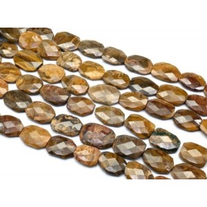 Бусины из яшмы овал с гранями 25*35мм, 39см, 12 бусин