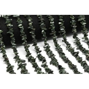 Бусины из серафинита галтовка 7*2мм, 40см, 170 бусин