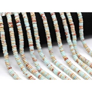 Бусины из варисцита диски 6*2мм, цвет голубой, 38см, 150 бусин (иск.) Бусины из варисцита диски 6*2мм, цвет голубой, 38см, 150 бусин (иск.)