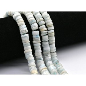 Бусины из ларимара диск гр.8*3мм, 42см, 145 бусин, 48,2г