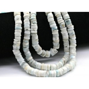 Бусины из ларимара диск гр.7*3мм, 41см, 155 бусин, 37,4г