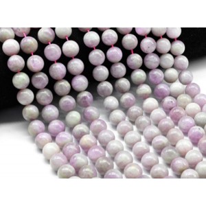 Бусины из кунцита шарик 12мм, 39см, 33 бусины Бусины из кунцита шарик 12мм, 39см, 33 бусины