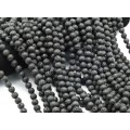 Бусины из лавы шарик 8мм цвет черный матовый, 37см, 46 бусин
