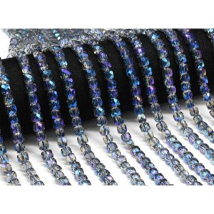 Бусины из чешского стекла кубик гр.6мм цвет синий, 40см, 60 бусин (иск.) Бусины из чешского стекла кубик гр.6мм цвет синий, 40см, 60 бусин (иск.)