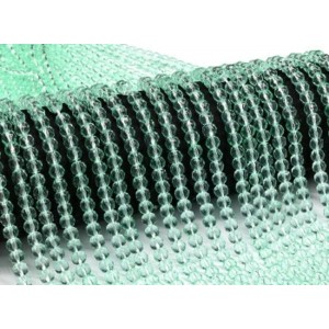 Бусины из чешского стекла шарик гр.6мм цвет мятный, 39см, 75 бусин (иск.)