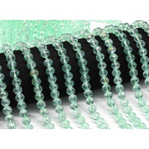 Бусины из чешского стекла шарик гр.8мм цвет мятный хамелеон, 39см, 57 бусин (иск.)