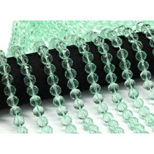 Бусины из чешского стекла шарик гр.12мм цвет мятный, 38см, 35 бусин (иск.)