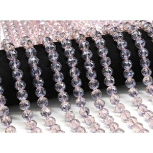 Бусины из чешского стекла шарик гр.10мм цвет сиреневый, 39см, 43 бусины (иск.)