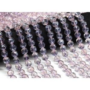 Бусины из чешского стекла шарик гр.12мм цвет сиреневый, 38см, 35 бусин (иск.)