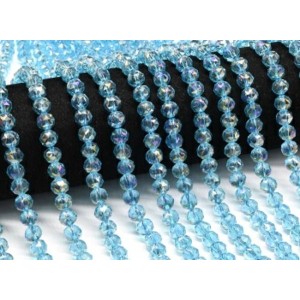 Бусины из чешского стекла шарик гр.8мм цвет лазурный, 39см, 57 бусин (иск.) Бусины из чешского стекла шарик гр.8мм цвет лазурный, 39см, 57 бусин (иск.)