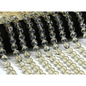 Бусины из чешского стекла шарик гр.12мм цвет шампань, 38см, 35 бусин (иск.)