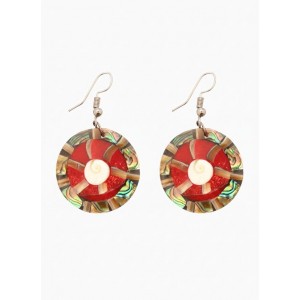 Серьги «Экзотика», 5×3 см, перламутр