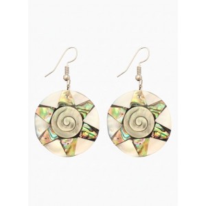 Серьги «Морское сокровище», 5×3 см, перламутр