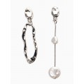 Серьги жемчуг "Корейский стиль", цвет белый, цвет серебристый