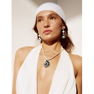 Серьги «Жемчуг барокко». белые, цвет серебристый