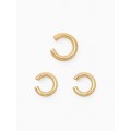 Серьги каффы «Трио», набор 3 шт. цвет золото