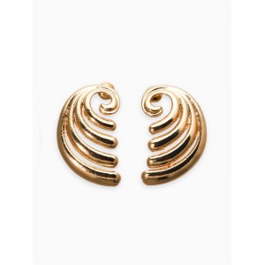 Серьги металл «Волна», цвет золото Серьги металл «Волна», цвет золото