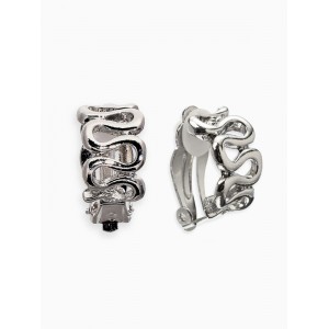 Клипсы "Винтаж" змейка, цвет серебро Клипсы "Винтаж" змейка, цвет серебро