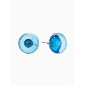 Серьги пластик «Монпансье. Круг», 1.5 см, голубые
