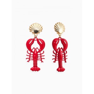 Серьги «Раки», красные, цвет золотистый Серьги «Раки», красные, цвет золотистый