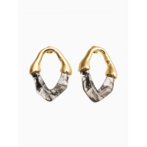 Серьги акрил «Сталактиты», чёрные, прозрачные, цвет золотистый Серьги акрил «Сталактиты», чёрные, прозрачные, цвет золотистый