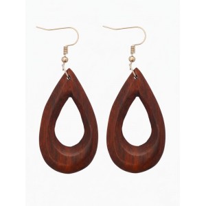 Серьги « Капля», дерево соно