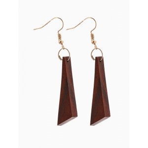 Серьги «Шарп», дерево соно