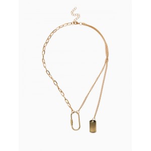 Цепь «Карабин», L=40 см, цвет золото