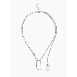 Цепь «Карабин», L=40 см, цвет серебро