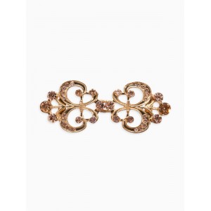 Зажим для кардигана «Ажур. Лилия», цвет золотистый, цвет золотистый Зажим для кардигана «Ажур. Лилия», цвет золотистый, цвет золотистый