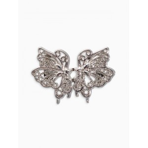 Зажим для кардигана «Ажур. Бабочка», цвет серебро Зажим для кардигана «Ажур. Бабочка», цвет серебро