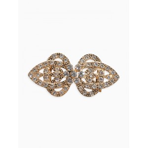 Зажим для кардигана «Ажур. Шип», белый, цвет золотистый