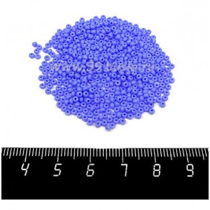 Бисер Sharlotte граненый, непрозрачный, голубые тона, арт. 33020, 11 размер, 5 грамм, Чехия