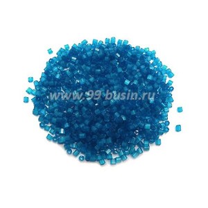 Рубка сатиновая Чехия размер 9 (2 мм) арт. 65021 синие тона упак. 10 грамм