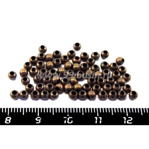 Шарики 3 мм старая медь 70 шт/упак