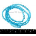 Бусины хрустальные на нити форма Рондель 3*2 мм цвет морская волна 40 см нить /200 бусин Бусины хрустальные на нити форма Рондель 3*2 мм цвет морская волна 40 см нить /200 бусин