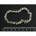 Браслет из лабрадорита, галтовка, на резинке