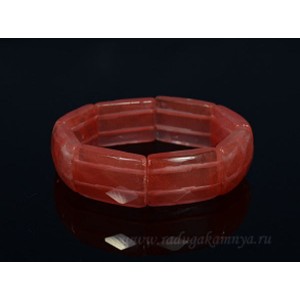 Браслет граненый 18*28мм из халцедона